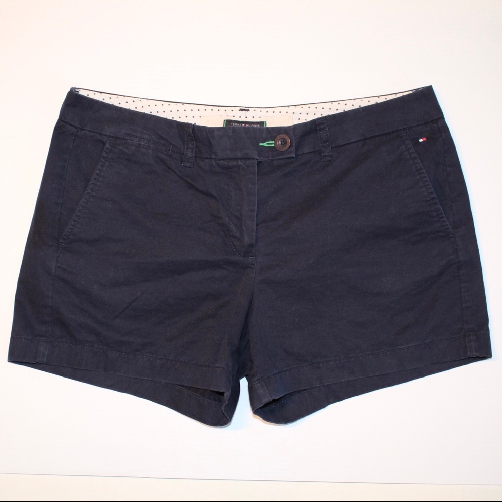 Tommy Hilfiger Navy Blue Chino Shorts 4” SZ 12